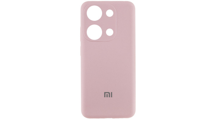 Чохол Silicone Cover Lakshmi Full Camera (AAA) with Logo для Xiaomi Redmi Note 13 4G Рожевий / Pink Sand - фото