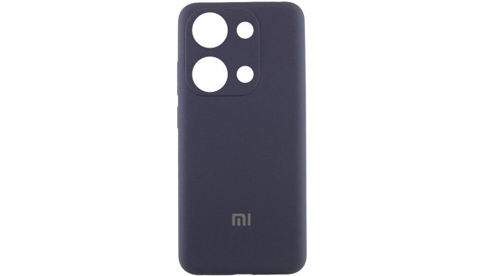 Чохол Silicone Cover Lakshmi Full Camera (AAA) with Logo для Xiaomi Redmi Note 13 4G Сірий / Dark Gray - фото