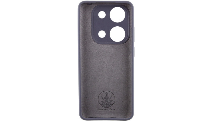 Чохол Silicone Cover Lakshmi Full Camera (AAA) with Logo для Xiaomi Redmi Note 13 4G Сірий / Dark Gray - фото