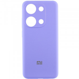 Чохол Silicone Cover Lakshmi Full Camera (AAA) with Logo для Xiaomi Redmi Note 13 4G Бузковий / Dasheen