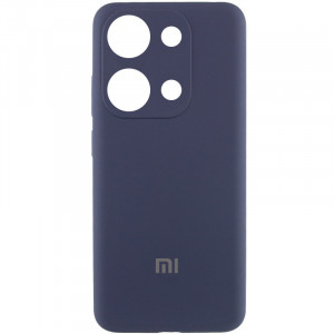 Чохол Silicone Cover Lakshmi Full Camera (AAA) with Logo для Xiaomi Redmi Note 13 4G Темно-синій / Midnight blue