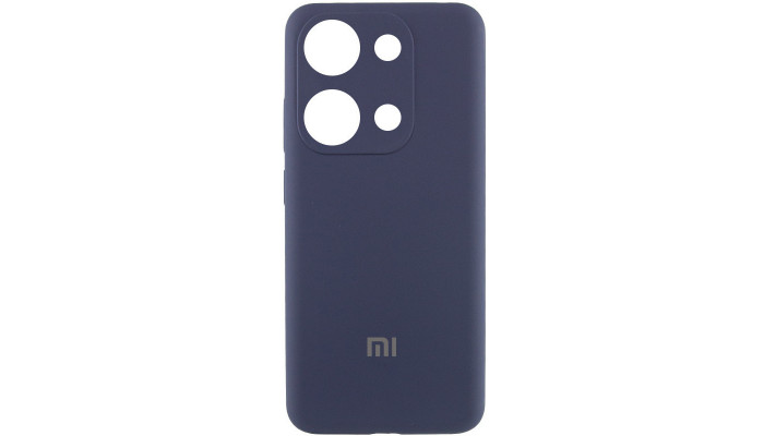 Чехол Silicone Cover Lakshmi Full Camera (AAA) with Logo для Xiaomi Redmi Note 13 4G Темно-синий / Midnight blue - фото