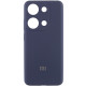 Чехол Silicone Cover Lakshmi Full Camera (AAA) with Logo для Xiaomi Redmi Note 13 4G Темно-синий / Midnight blue - фото