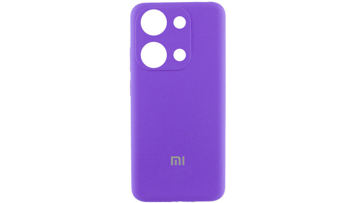 Чохол Silicone Cover Lakshmi Full Camera (AAA) with Logo для Xiaomi Redmi Note 13 4G Фіолетовий / Amethyst - фото