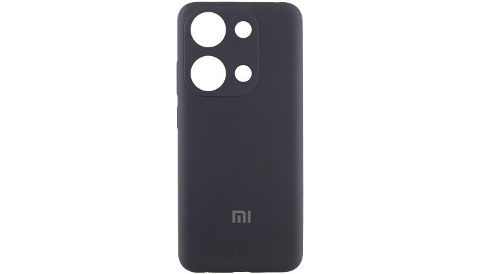 Чохол Silicone Cover Lakshmi Full Camera (AAA) with Logo для Xiaomi Redmi Note 13 4G Чорний / Black - фото