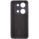 Чехол Silicone Cover Lakshmi Full Camera (AAA) with Logo для Xiaomi Redmi Note 13 4G Черный / Black - фото