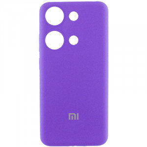 Чехол Silicone Cover Lakshmi Full Camera (AAA) with Logo для Xiaomi Redmi Note 13 Pro 4G Фиолетовый / Amethyst