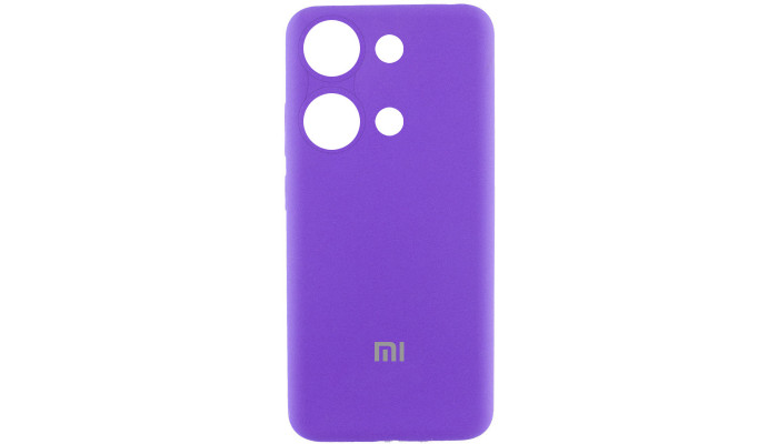 Чехол Silicone Cover Lakshmi Full Camera (AAA) with Logo для Xiaomi Redmi Note 13 Pro 4G Фиолетовый / Amethyst - фото