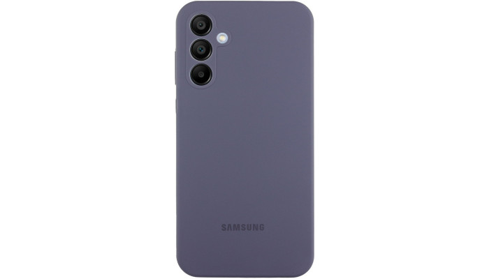 Чохол Silicone Cover Lakshmi Full Camera (AAA) with Logo для Samsung Galaxy A55 Сірий / Dark Gray - фото