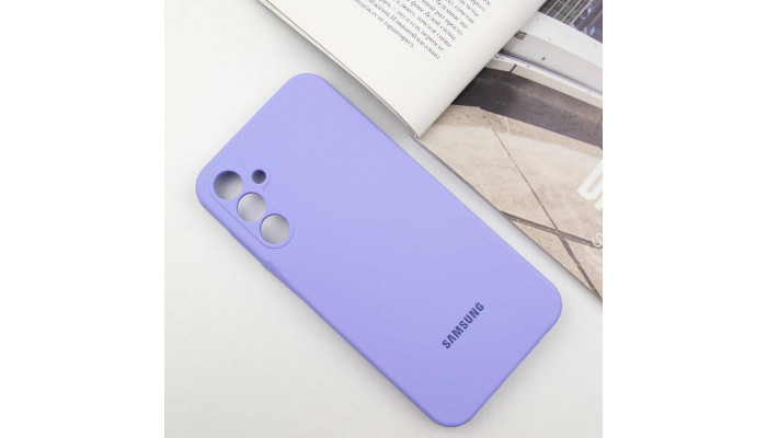 Чехол Silicone Cover Lakshmi Full Camera (AAA) with Logo для Samsung Galaxy A55 Сиреневый / Dasheen - фото