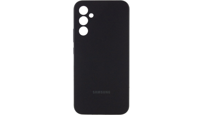 Чехол Silicone Cover Lakshmi Full Camera (AAA) with Logo для Samsung Galaxy A55 Черный / Black - фото