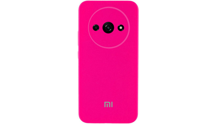 Чехол Silicone Cover Lakshmi Full Camera (AAA) with Logo для Xiaomi Redmi A3 Розовый / Barbie pink - фото