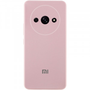 Чехол Silicone Cover Lakshmi Full Camera (AAA) with Logo для Xiaomi Redmi A3 Розовый / Pink Sand