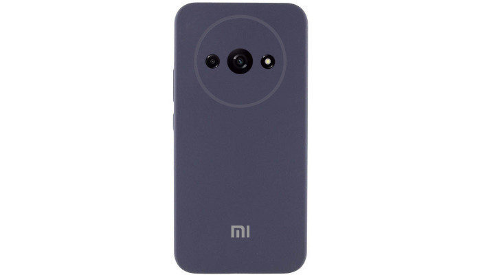 Чехол Silicone Cover Lakshmi Full Camera (AAA) with Logo для Xiaomi Redmi A3 Серый / Dark Gray - фото