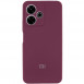 Чохол Silicone Cover Lakshmi Full Camera (AAA) with Logo для Xiaomi Redmi 13 4G / Poco M6 4G Бордовий / Plum