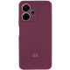 Чехол Silicone Cover Lakshmi Full Camera (AAA) with Logo для Xiaomi Redmi 13 4G / Poco M6 4G Бордовый / Plum - фото