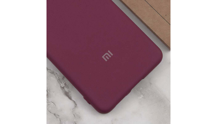 Чохол Silicone Cover Lakshmi Full Camera (AAA) with Logo для Xiaomi Redmi 13 4G / Poco M6 4G Бордовий / Plum - фото