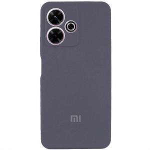 Чехол Silicone Cover Lakshmi Full Camera (AAA) with Logo для Xiaomi Redmi 13 4G / Poco M6 4G Серый / Dark Gray