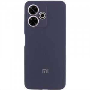 Чохол Silicone Cover Lakshmi Full Camera (AAA) with Logo для Xiaomi Redmi 13 4G / Poco M6 4G Темно-синій / Midnight blue