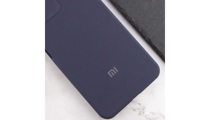 Чехол Silicone Cover Lakshmi Full Camera (AAA) with Logo для Xiaomi Redmi 13 4G / Poco M6 4G Темно-синий / Midnight blue - фото