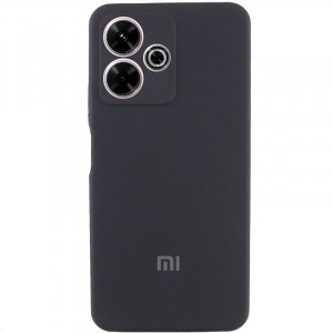 Чохол Silicone Cover Lakshmi Full Camera (AAA) with Logo для Xiaomi Redmi 13 4G / Poco M6 4G Чорний / Black