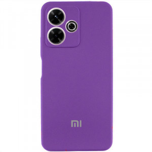 Чохол Silicone Cover Lakshmi Full Camera (AAA) with Logo для Xiaomi Redmi 13 4G / Poco M6 4G Фіолетовий / Amethyst