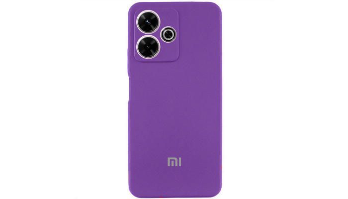 Чохол Silicone Cover Lakshmi Full Camera (AAA) with Logo для Xiaomi Redmi 13 4G / Poco M6 4G Фіолетовий / Amethyst - фото