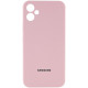 Чехол Silicone Cover Lakshmi Full Camera (AAA) with Logo для Samsung Galaxy A06 Розовый / Pink Sand - фото