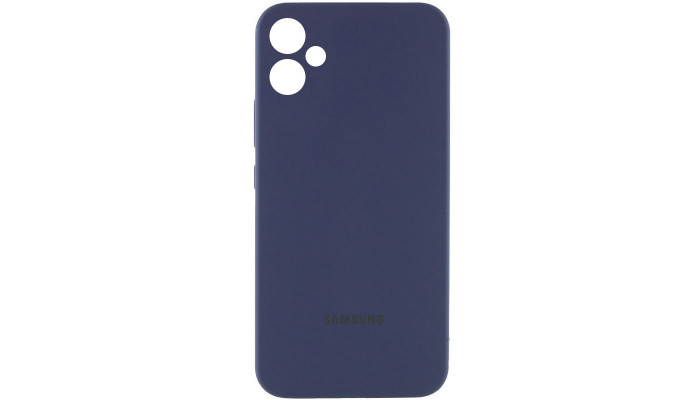 Чехол Silicone Cover Lakshmi Full Camera (AAA) with Logo для Samsung Galaxy A06 Темно-синий / Midnight blue - фото