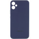 Чехол Silicone Cover Lakshmi Full Camera (AAA) with Logo для Samsung Galaxy A06 Темно-синий / Midnight blue - фото