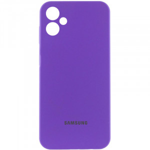 Чехол Silicone Cover Lakshmi Full Camera (AAA) with Logo для Samsung Galaxy A06 Фиолетовый / Amethyst