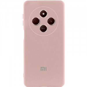 Чохол Silicone Cover Lakshmi Full Camera (AAA) with Logo для Xiaomi Redmi 14C / Poco C75 Рожевий / Pink Sand