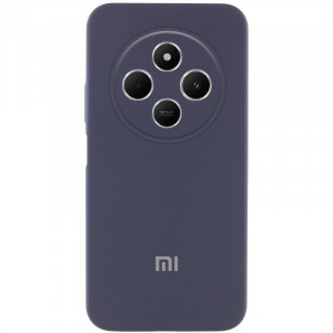 Чохол Silicone Cover Lakshmi Full Camera (AAA) with Logo для Xiaomi Redmi 14C / Poco C75 Сірий / Dark Gray