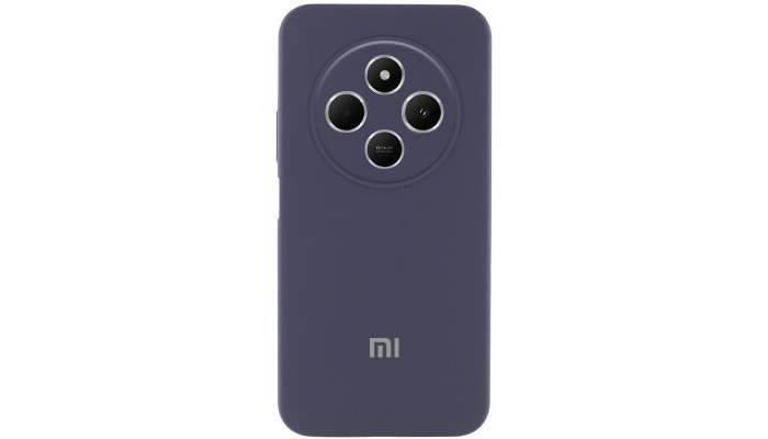 Чохол Silicone Cover Lakshmi Full Camera (AAA) with Logo для Xiaomi Redmi 14C / Poco C75 Сірий / Dark Gray - фото