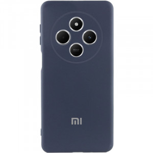 Чохол Silicone Cover Lakshmi Full Camera (AAA) with Logo для Xiaomi Redmi 14C / Poco C75 Темно-синій / Midnight blue