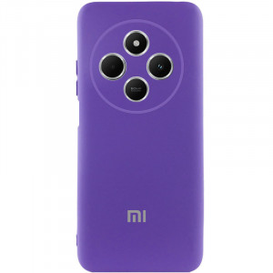 Чохол Silicone Cover Lakshmi Full Camera (AAA) with Logo для Xiaomi Redmi 14C / Poco C75 Фіолетовий / Amethyst