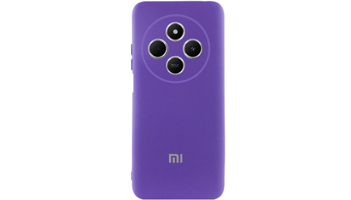 Чохол Silicone Cover Lakshmi Full Camera (AAA) with Logo для Xiaomi Redmi 14C / Poco C75 Фіолетовий / Amethyst - фото