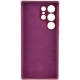 Чохол Silicone Cover Lakshmi Full Camera (AAA) with Logo для Samsung Galaxy S25 Ultra Бордовий / Plum - фото