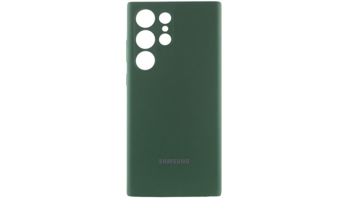 Чохол Silicone Cover Lakshmi Full Camera (AAA) with Logo для Samsung Galaxy S25 Ultra Зелений / Cyprus Green - фото