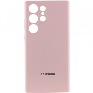 Чохол Silicone Cover Lakshmi Full Camera (AAA) with Logo для Samsung Galaxy S25 Ultra Рожевий / Pink Sand