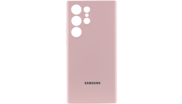 Чохол Silicone Cover Lakshmi Full Camera (AAA) with Logo для Samsung Galaxy S25 Ultra Рожевий / Pink Sand - фото