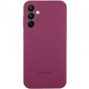 Чехол Silicone Cover Lakshmi Full Camera (AAA) with Logo для Samsung Galaxy S25 Бордовый / Plum