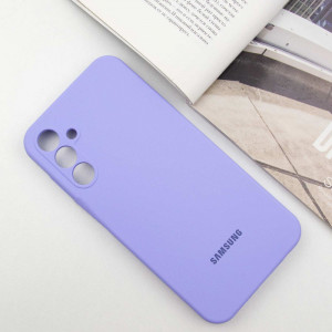 Чехол Silicone Cover Lakshmi Full Camera (AAA) with Logo для Samsung Galaxy A36 Сиреневый / Dasheen