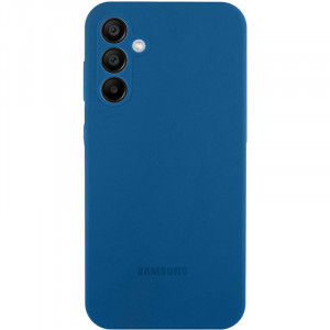 Чехол Silicone Cover Lakshmi Full Camera (AAA) with Logo для Samsung Galaxy A36 Синий / Denim Blue