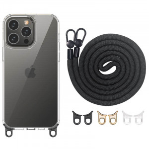 Чехол TPU Transparent with Straps для Apple iPhone 12 Pro / 12 (6.1