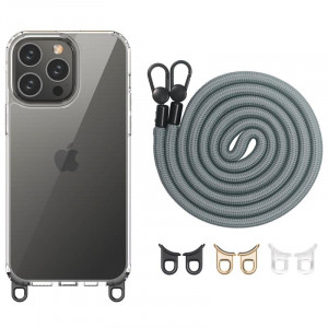 Чехол TPU Transparent with Straps для Apple iPhone 12 Pro / 12 (6.1