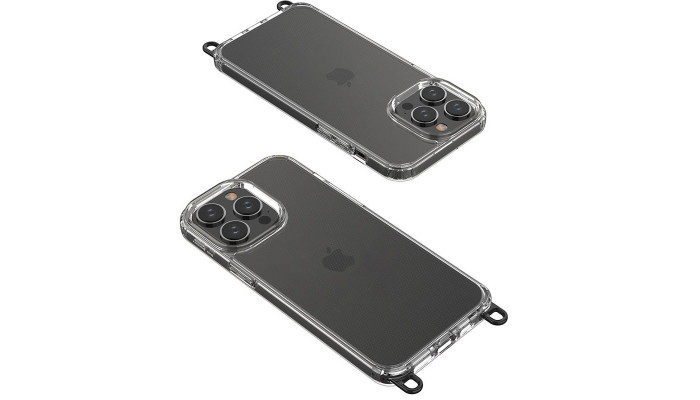 Чохол TPU Transparent with Straps для Apple iPhone 12 Pro / 12 (6.1