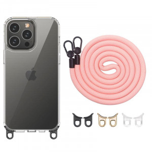 Чехол TPU Transparent with Straps для Apple iPhone 12 Pro / 12 (6.1