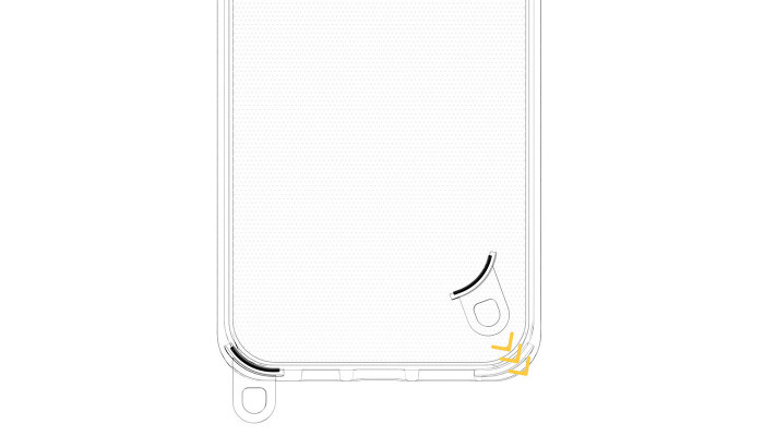 Чехол TPU Transparent with Straps для Apple iPhone 12 Pro / 12 (6.1