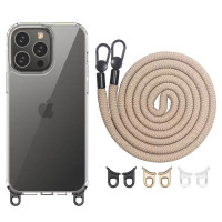 Чехол TPU Transparent with Straps для Apple iPhone 12 Pro Max (6.7